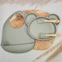 Coffret repas bébé panda personnalisé Baby-Crea