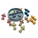 Couverts premier âge silicone ergonomiques