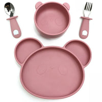 Set repas bébé silicone sans BPA