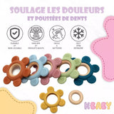Nouveau anneau dentition bébé en silicone personnalisé