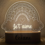 veilleuse bébé fille personnalisée LED