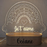 veilleuse personnalisable avec prénom enfant